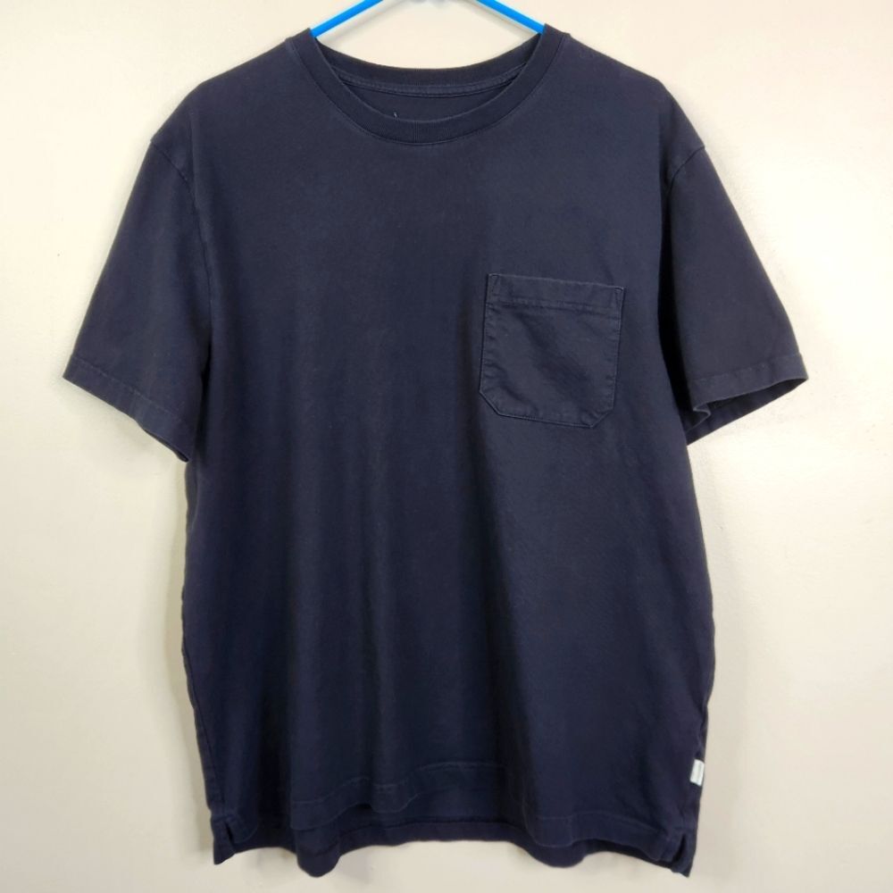Marks & Spencer Mens Black Short Sleeve Single Pocket Cotton Tee XL